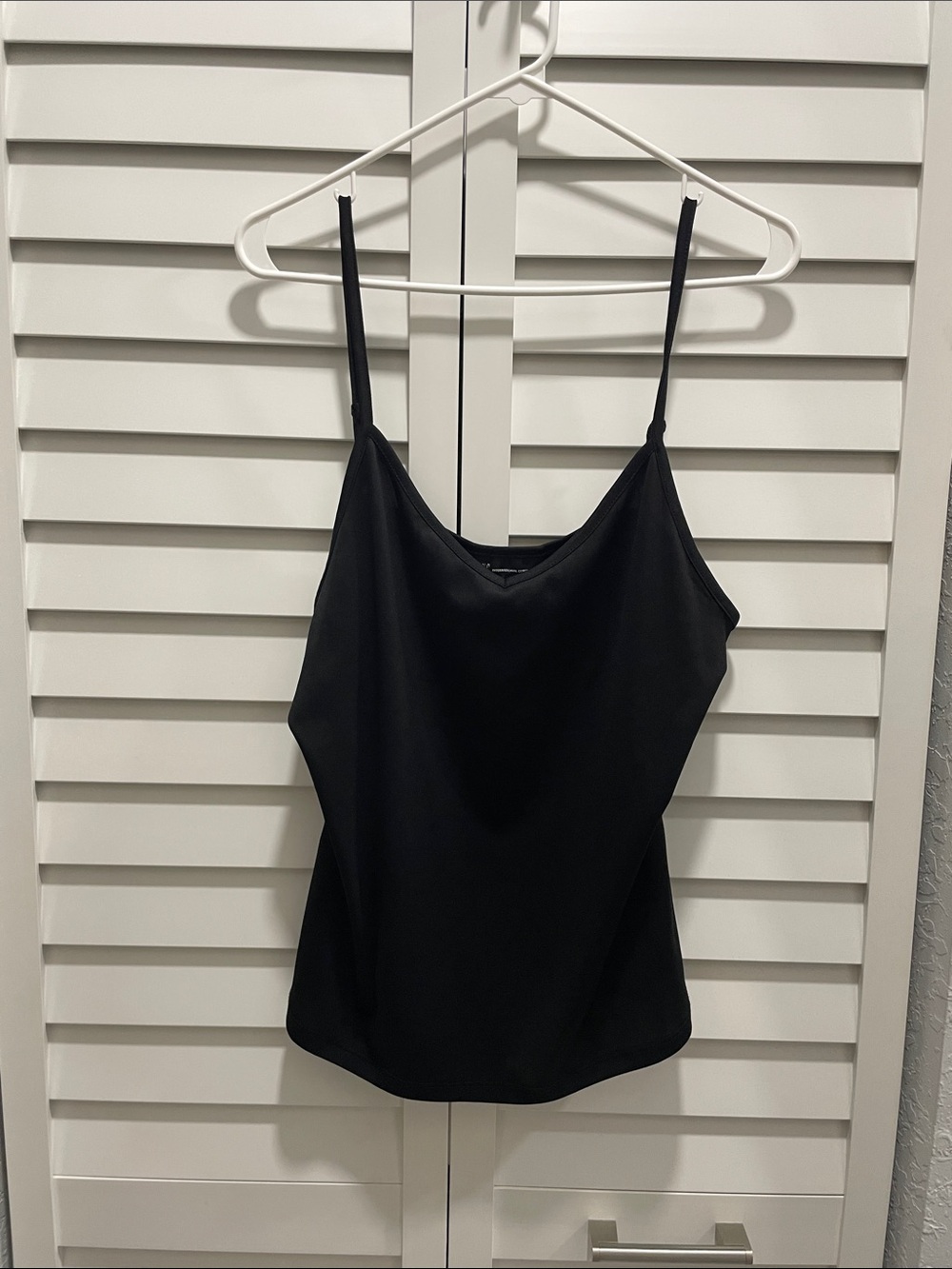 INC International Concepts Black Satin-Look Camisole